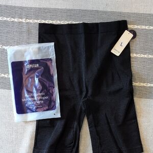 Empetua Black Mid-Waist Shaper Bike Shorts